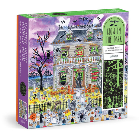 Galison House, Glow in the Dark Puzzle - 500 Piece