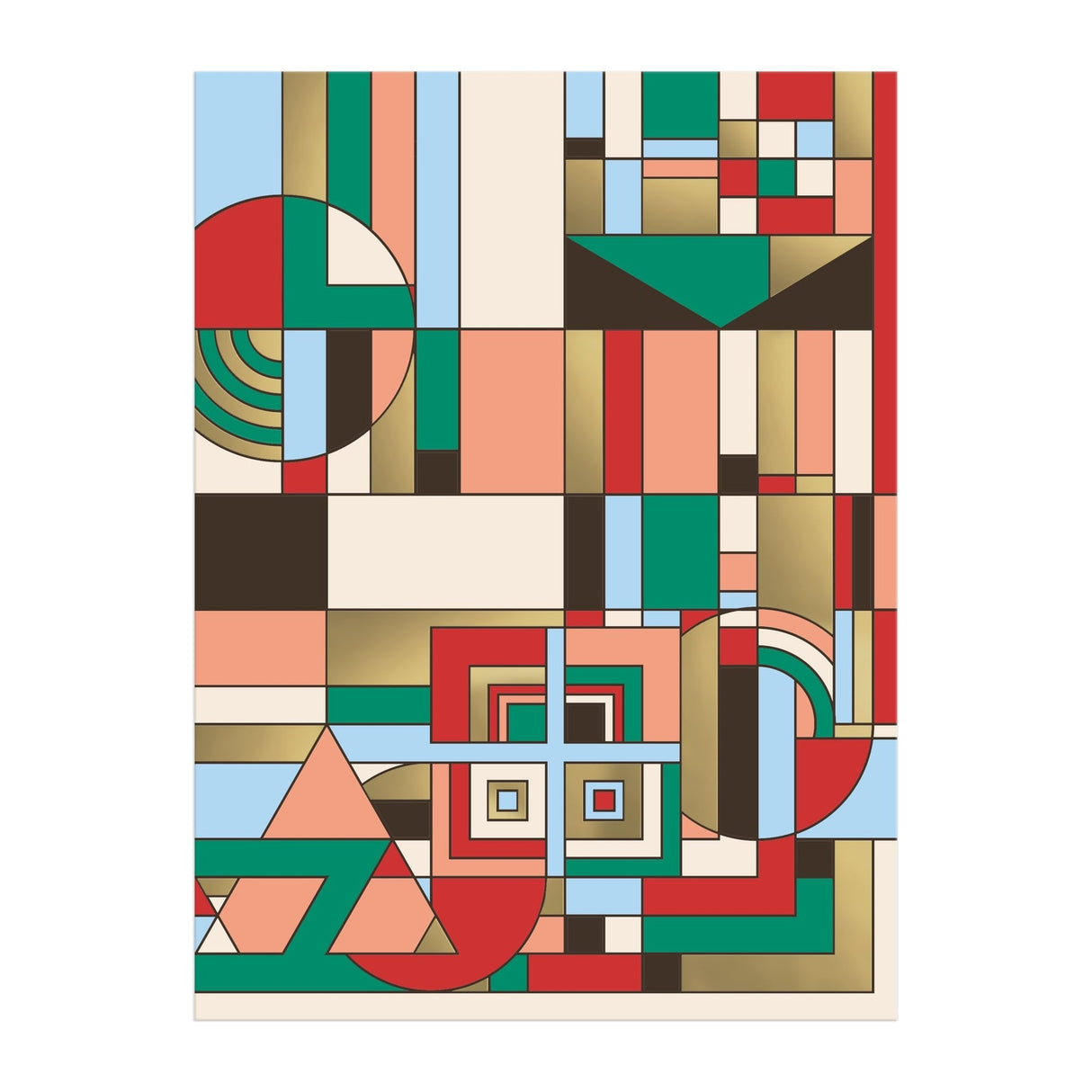 Galison Frank Lloyd Wright December Gifts Foil Puzzle - 1000 Piece