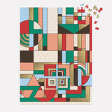 Galison Frank Lloyd Wright December Gifts Foil Puzzle - 1000 Piece