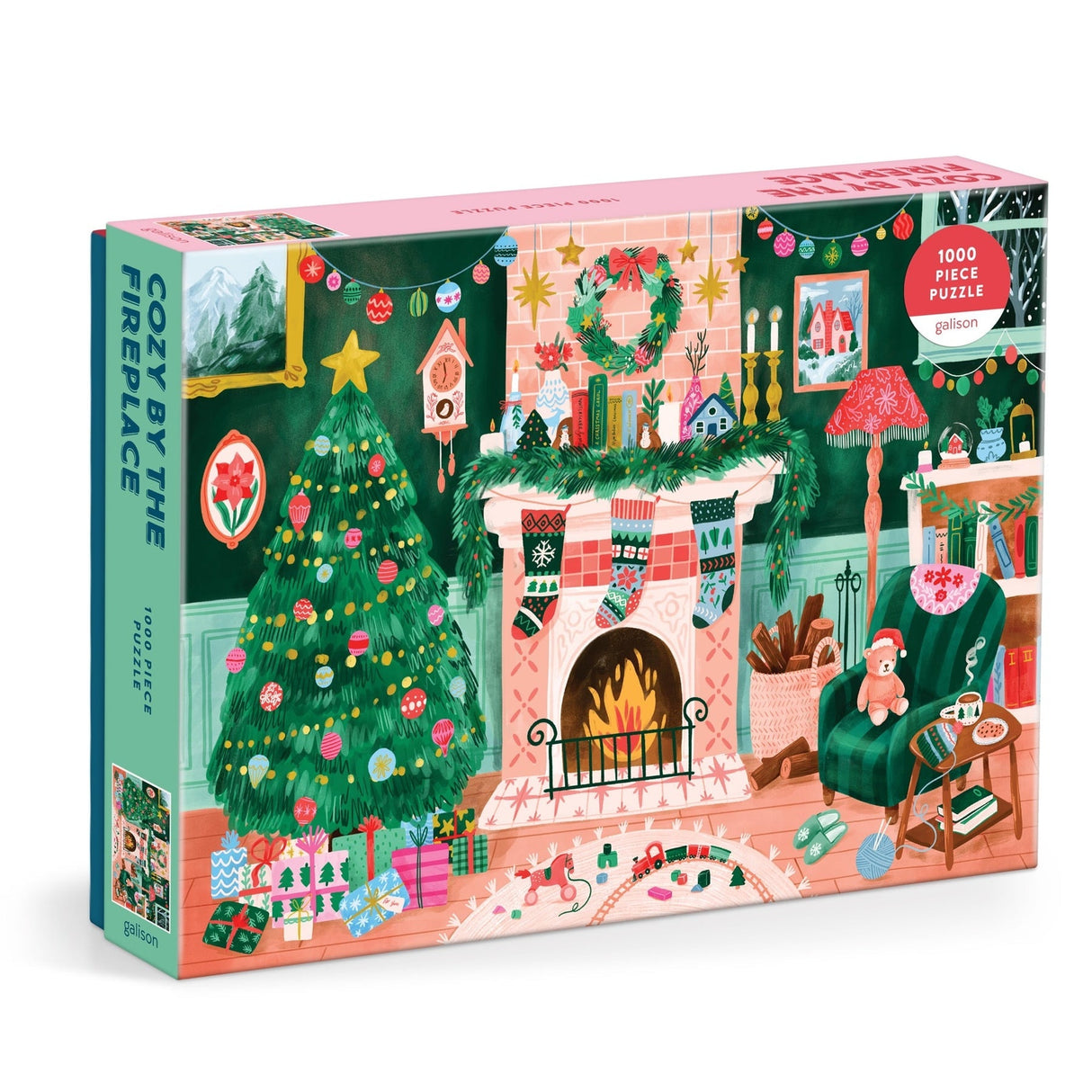 Galison Cozy by the Fireplace Puzzle - 1000 Piece