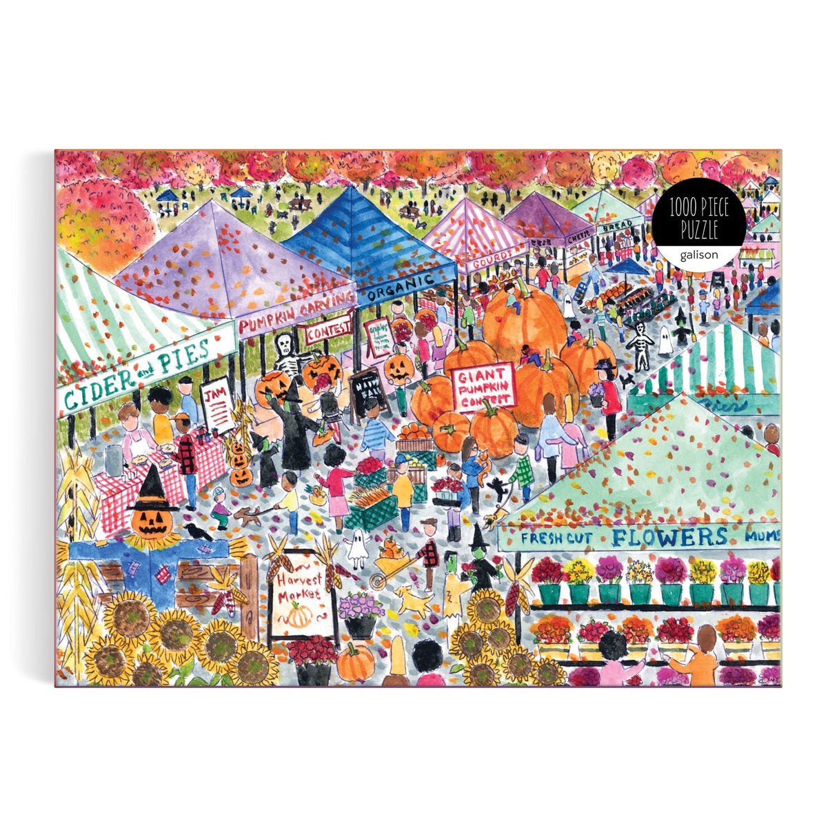 Galison Michael Storrings Harvest Market Puzzle - 1000 Piece