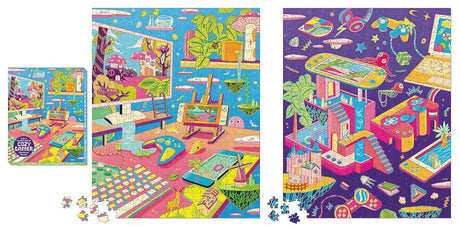 Cozy Gamer 2-in-1 Double-Sided 500-Piece Puzzle