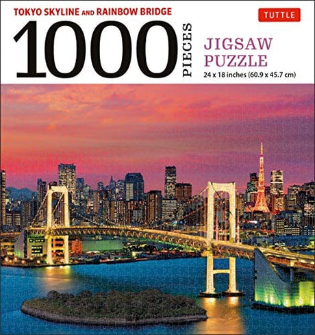Tokyo Skyline and Rainbow Bridge - 1000 Piece Jigsaw Puzzle
