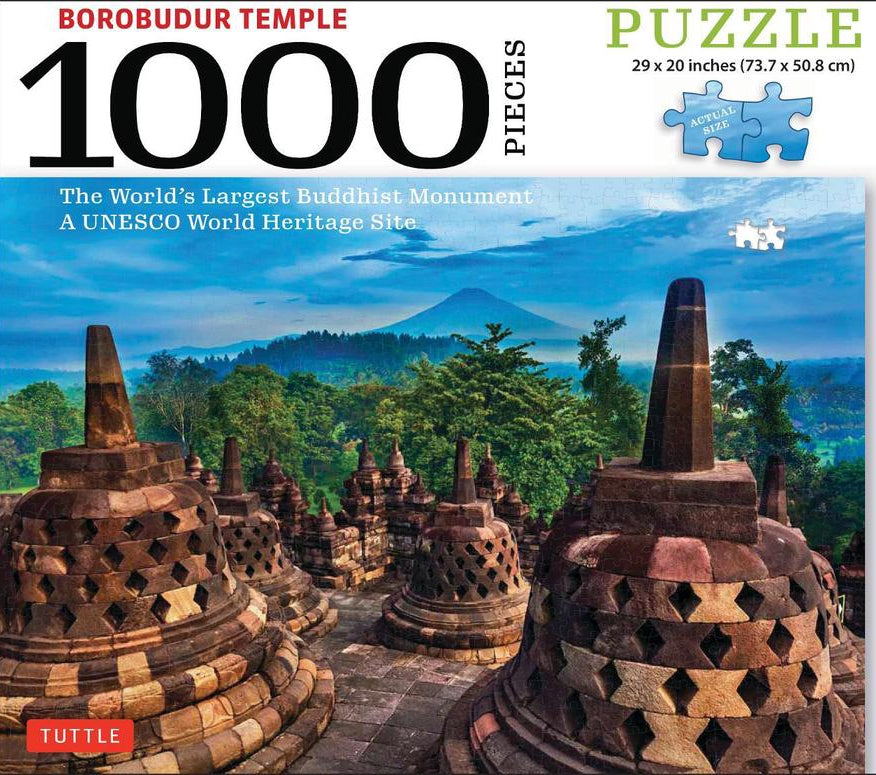 Borobudur Temple, Indonesia - 1000 Piece Jigsaw Puzzle