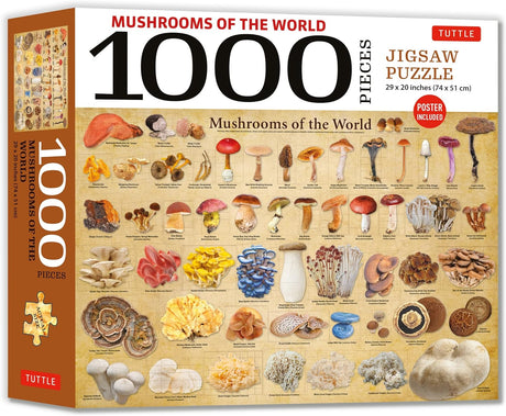 Mushrooms of the World - 1000 Piece Jigsaw Puzzle