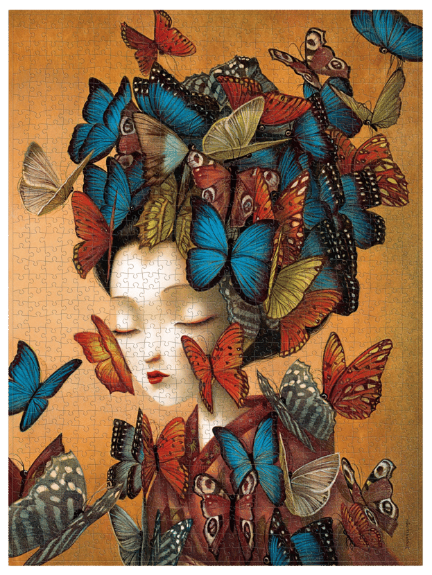 Madame Butterfly (Esprit de Lacombe) 1000 Piece Jigsaw Puzzle