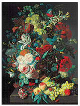 Van Huysum (Still Life Burst) 1000 Piece Jigsaw Puzzle