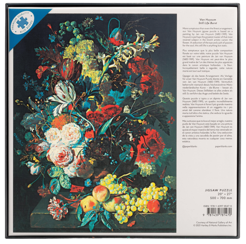Van Huysum (Still Life Burst) 1000 Piece Jigsaw Puzzle