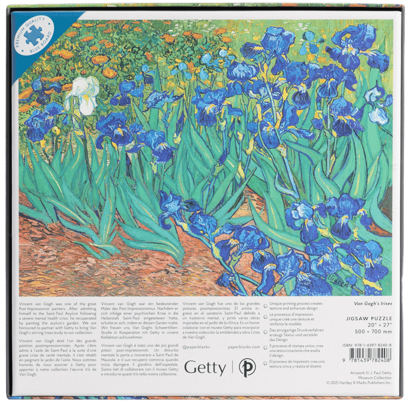 Van Gogh’s Irises 1000 Piece Jigsaw Puzzle