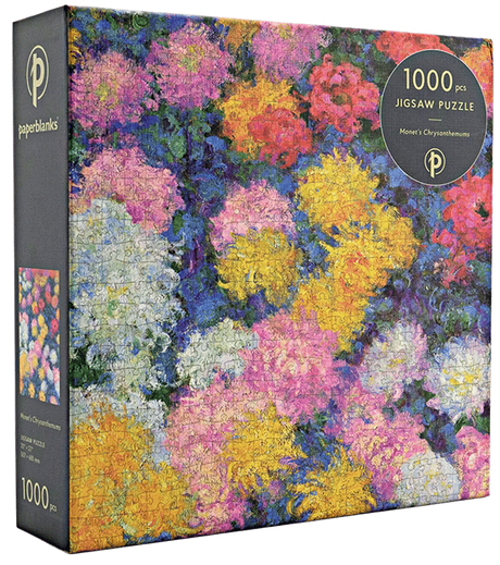 Monet’s Chrysanthemums 1000 Piece Jigsaw Puzzle