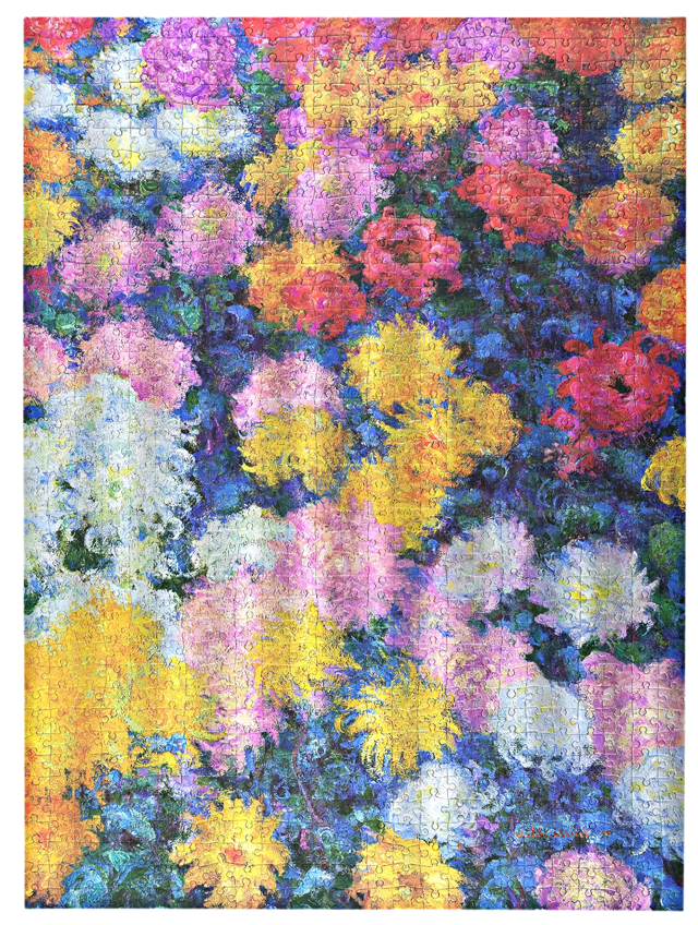 Monet’s Chrysanthemums 1000 Piece Jigsaw Puzzle