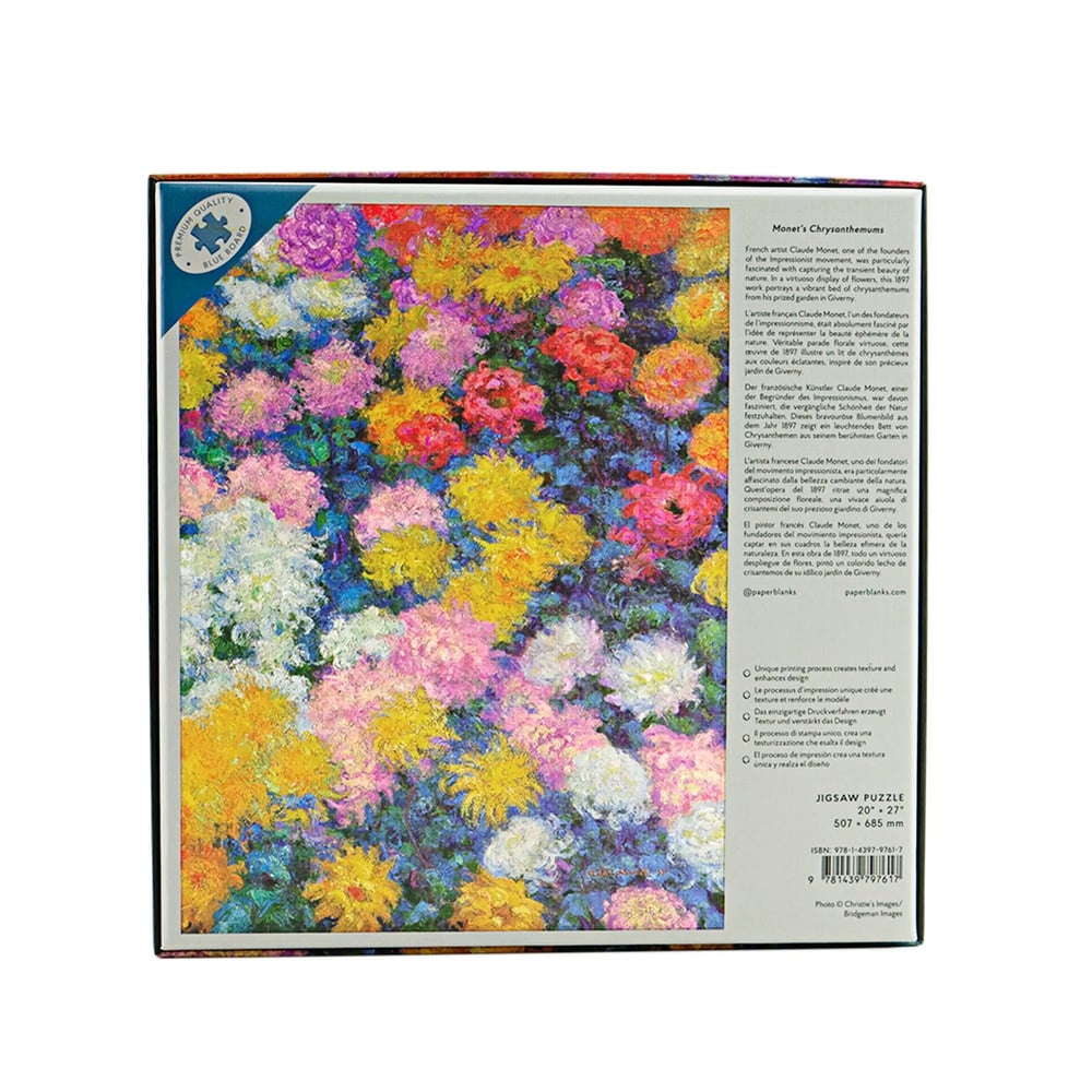 Monet’s Chrysanthemums 1000 Piece Jigsaw Puzzle