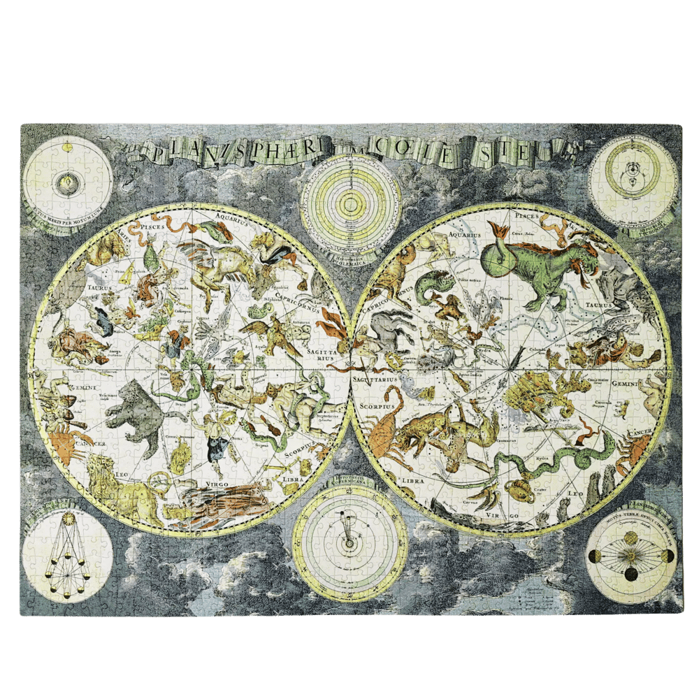 Celestial Planisphere (Early Cartography) 1000 Piece Jigsaw Puzzle