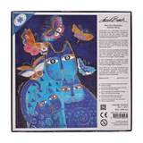 Blue Cats & Butterflies (Fantastic Felines) 500 Piece Jigsaw Puzzle
