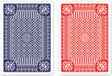 Premium Playing Cards Poker Blue/Red