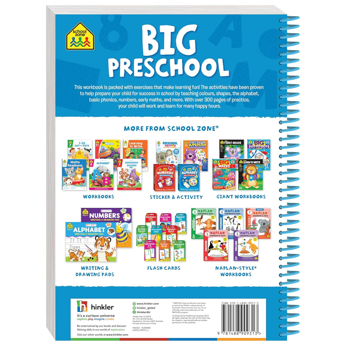 School Zone Big Preschool Workbook