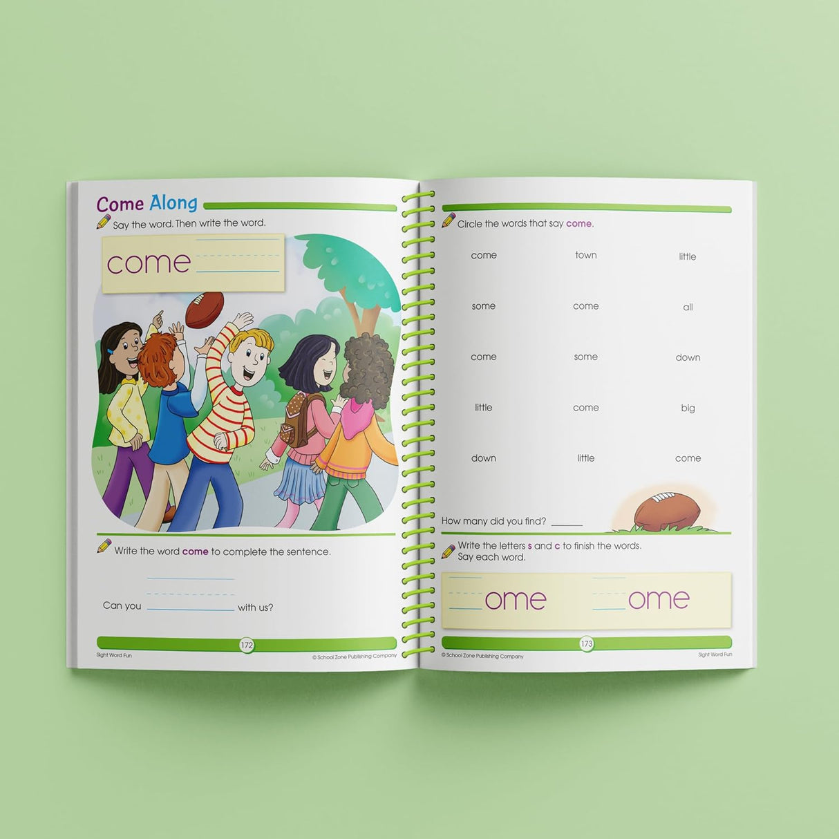 School Zone Big Spiro Workbook Writing