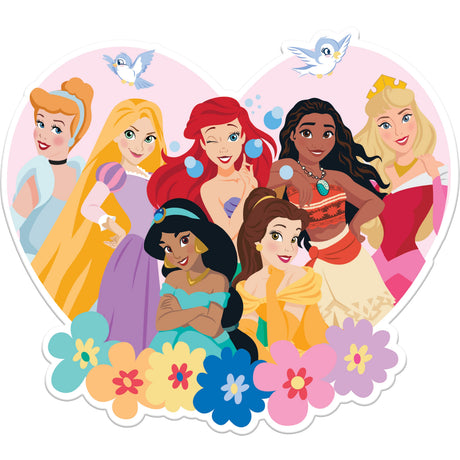 Hinkler: Disney Princess Shiny Shaped Puzzle with Book