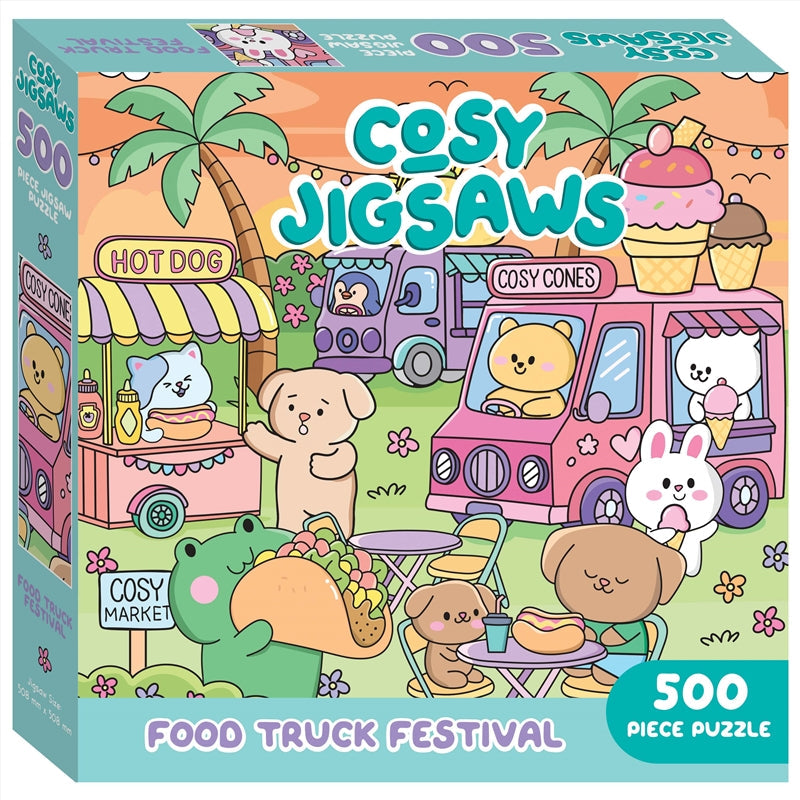 Hinkler: Cosy Jigsaws 500pc Food Truck Festival
