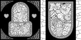 Disney: Stained Glass Adult Colouring Book and Puzzle (Starring Snow White: 1000 Pieces)