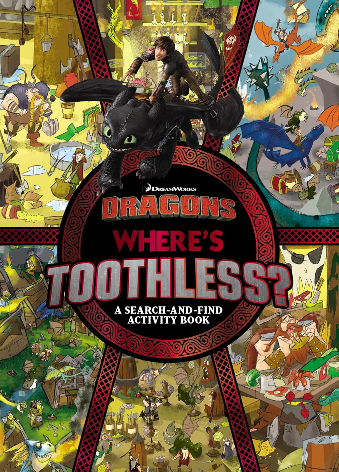 Dragons: Search-and-Find Activity Book and Puzzle Set (DreamWorks: 200 Pieces)