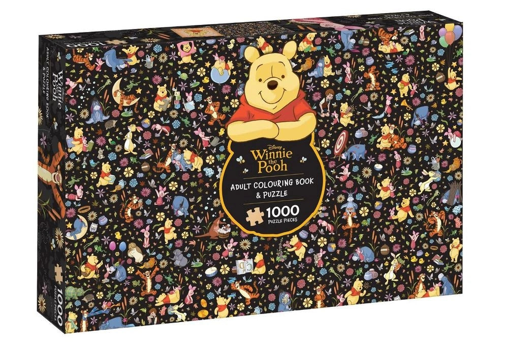 Winnie The Pooh: Adult Colouring Book and Puzzle (Disney: 1000 Pieces)