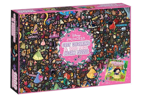 Disney Princess: Cosy Colouring and 1000 Piece Jigsaw Puzzle