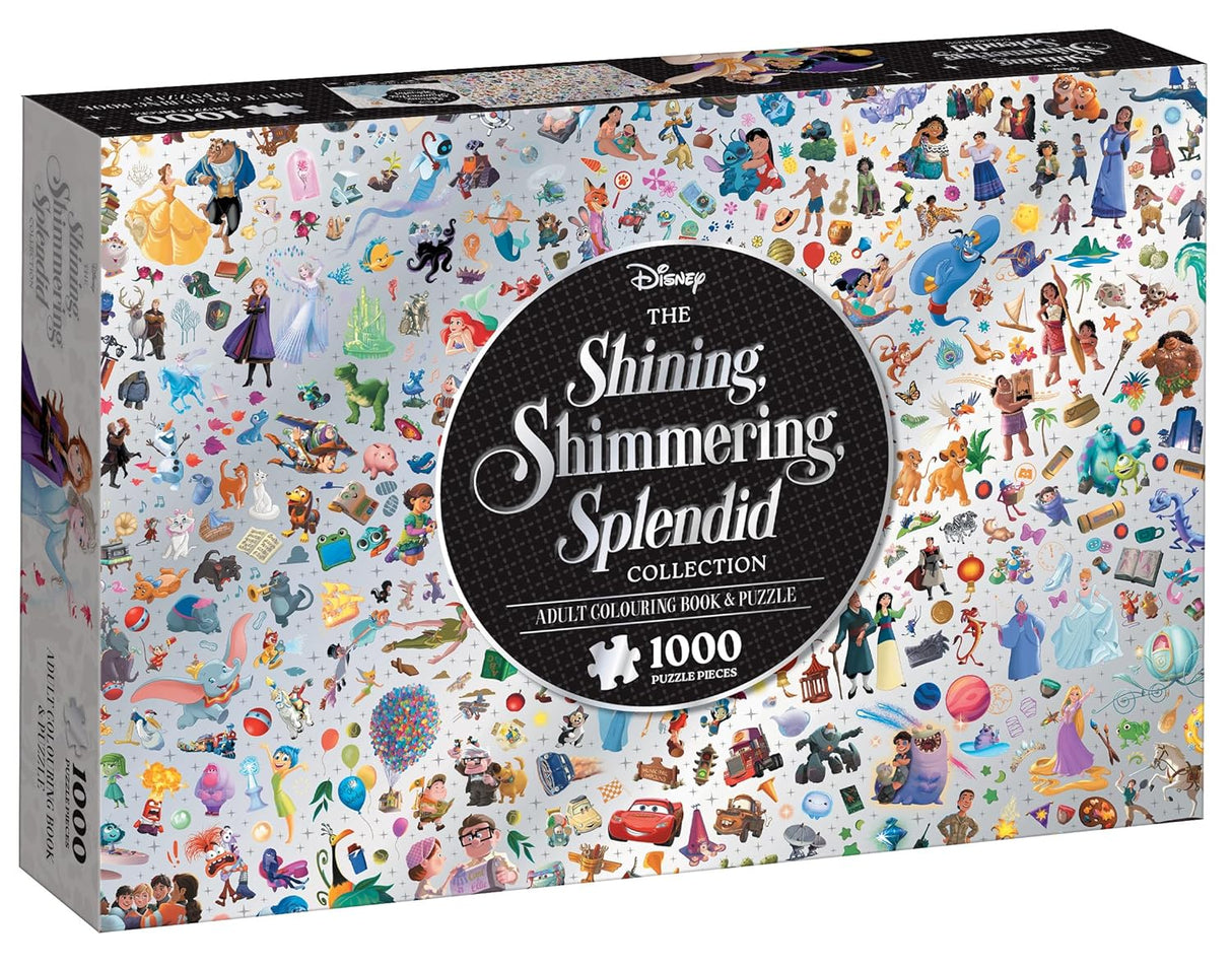 The Shining Shimmering Splendid Collection: Adult Colouring Book and Puzzle (Disney: 1000 Pieces)