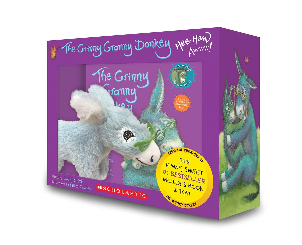 Grinny Granny Donkey Box Set with Plush