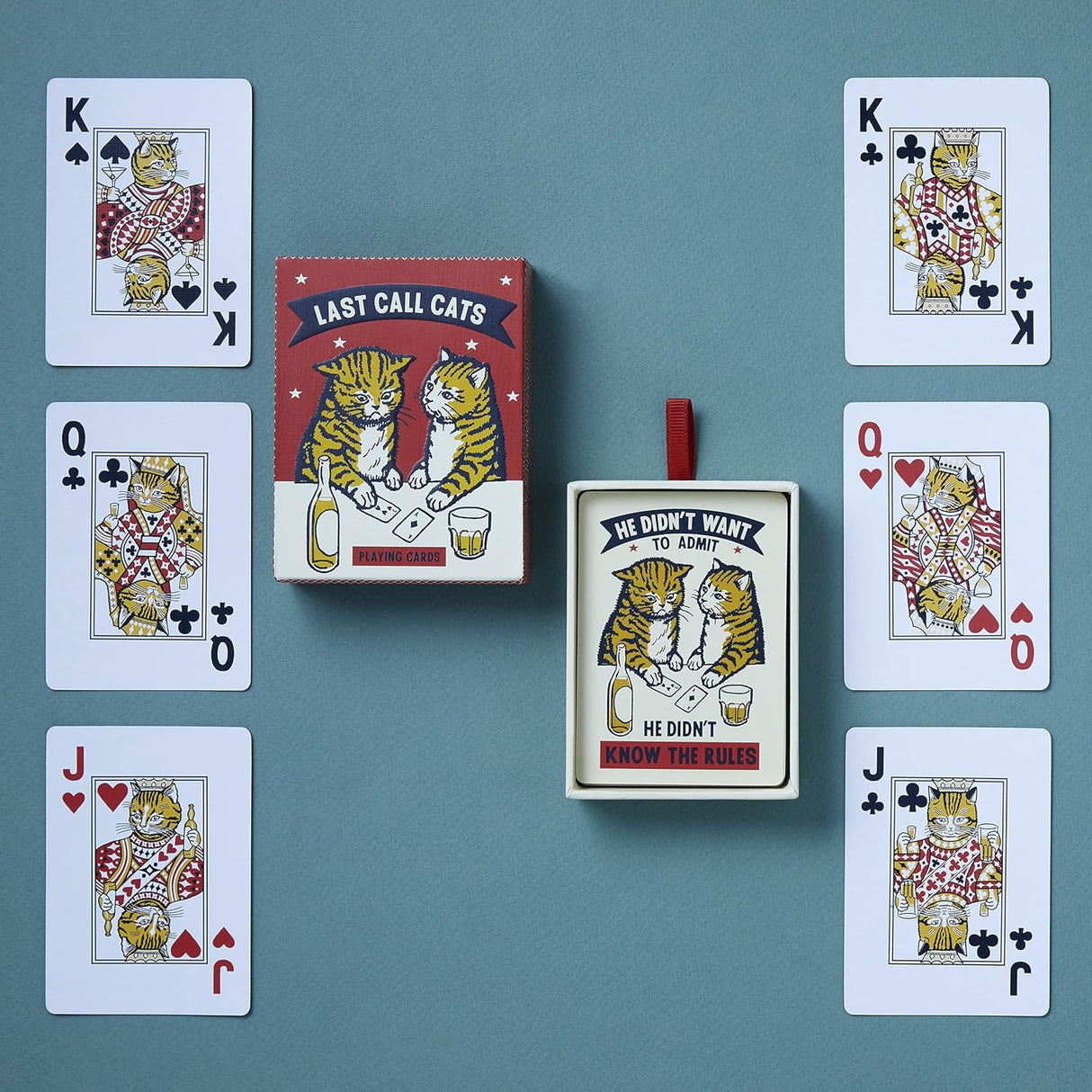 Last Call Cats Playing Cards