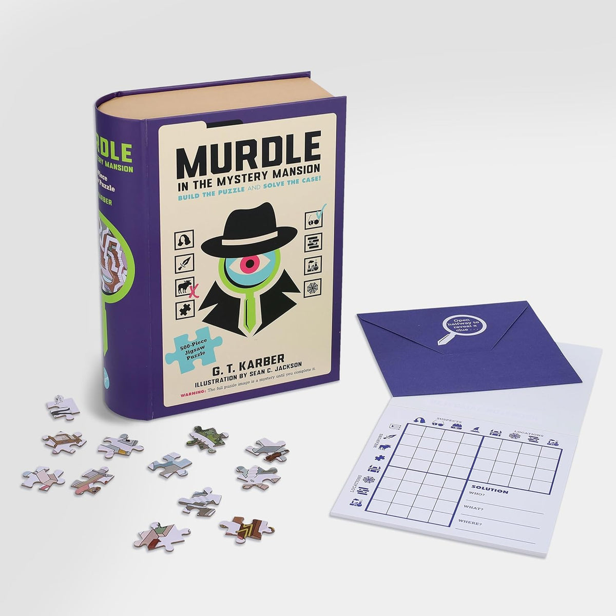 Murdle in the Mystery Mansion 500-Piece Jigsaw Puzzle