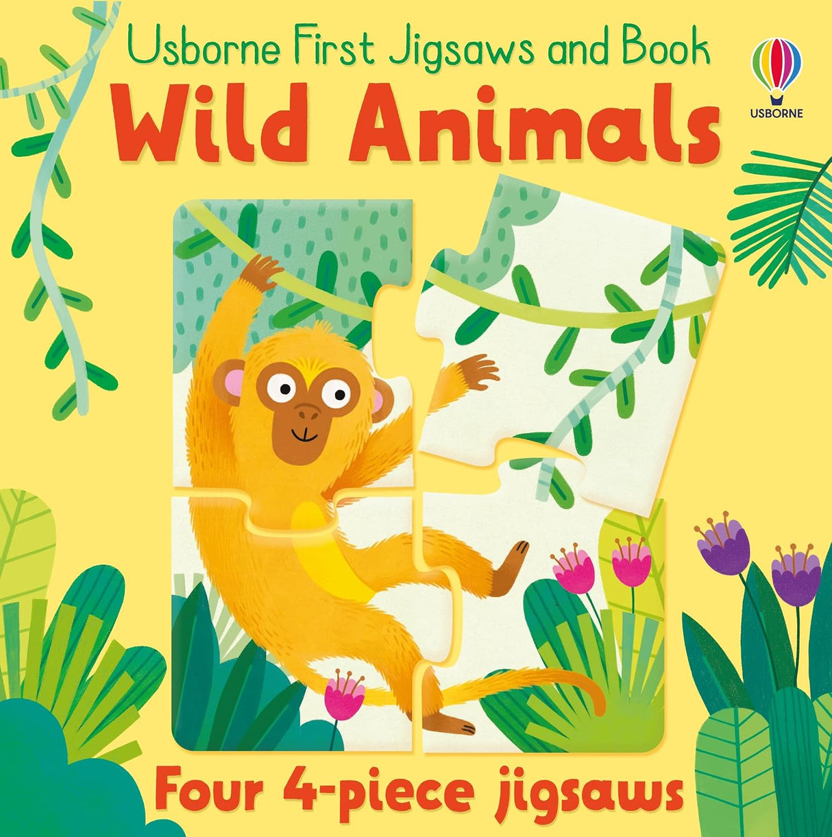 Usborne First Jigsaw & Book Wild Animals