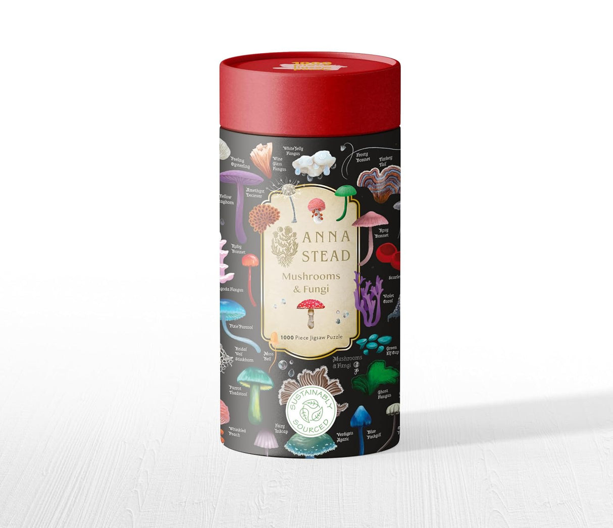 Adult Cylinder Jigsaw Puzzle Anna Stead: Mushrooms & Fungi