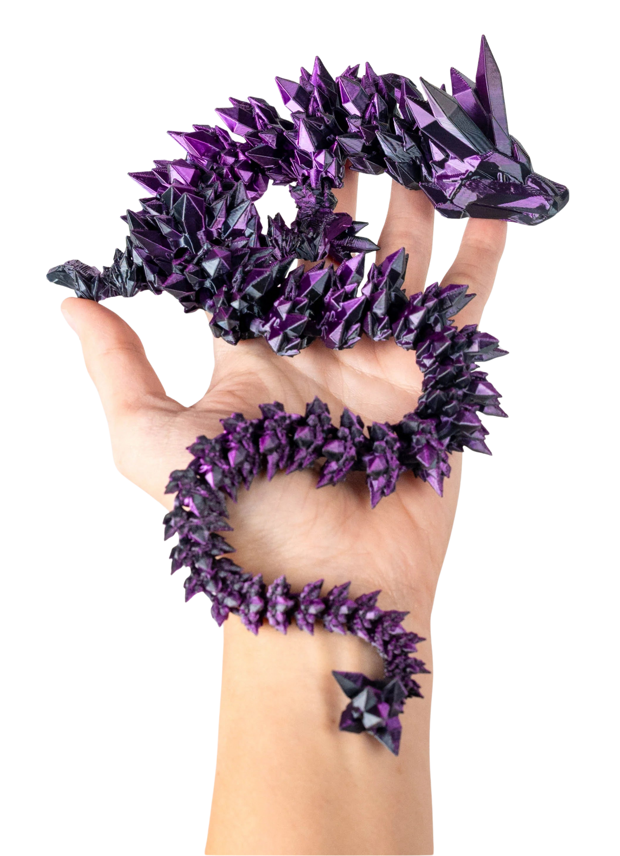 Turtle Creations: Crystal Dragon - Black & Purple / Small