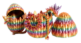 Turtle Creations: Crystal Dragon - Rainbow / Small In A Large Egg