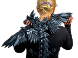 Turtle Creations: Jumbo Dragon - Jumbo Crystalwing Dragon (Obsidian)