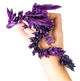 Turtle Creations: Crystalwing Dragon - Black & Purple / Mini