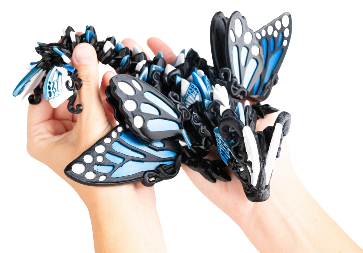 Turtle Creations: Baby Butterfly Dragon - Blue Monarch / Small Baby