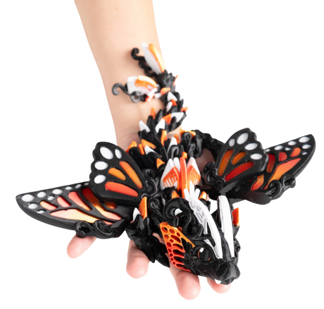 Turtle Creations: Baby Butterfly Dragon - Red Monarch / Small Baby