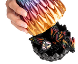 Turtle Creations: Baby Butterfly Dragon - Night Rainbow / Small Baby In A Regular Egg