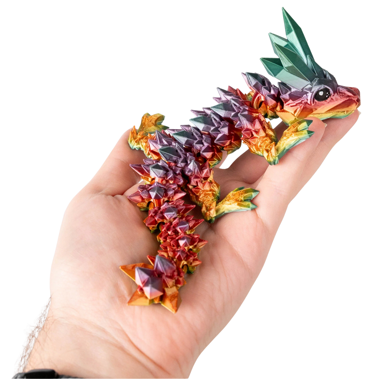 Turtle Creations: Baby Crystal Dragon - Rainbow / Small Baby