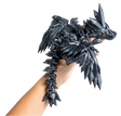 Turtle Creations: Baby Crystalwing Dragon - Obsidian / Small Baby