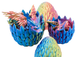 Turtle Creations: Baby Crystalwing Dragon - Paua Pearl / Small Baby In A Regular Egg