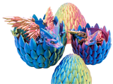 Turtle Creations: Baby Crystalwing Dragon - Paua Pearl / Small Baby In A Regular Egg