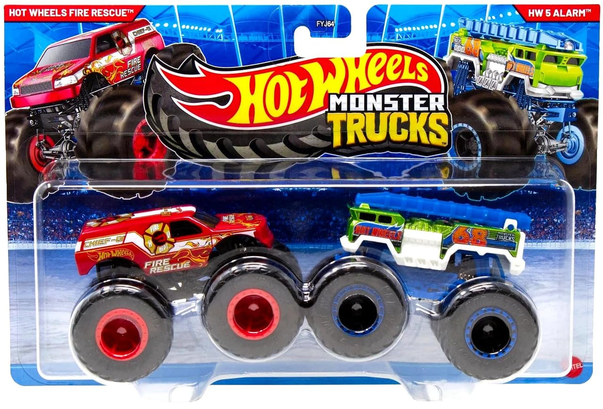 Hot Wheels: 1:64 2 Pack - Fire Rescue vs HGW 5 Alarm