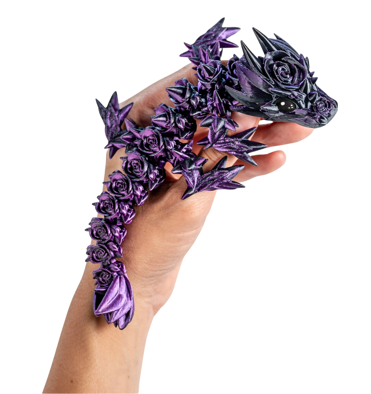 Turtle Creations: Baby Rose Dragon - Black & Purple / Small Baby