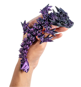Turtle Creations: Baby Rose Dragon - Black & Purple / Small Baby