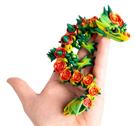 Turtle Creations: Baby Rose Dragon - Premium Rose / Small Baby