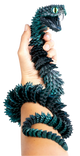 Turtle Creations: Bush Viper Snake - Black & Green