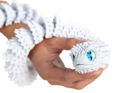Turtle Creations: Bush Viper Snake - Pure White